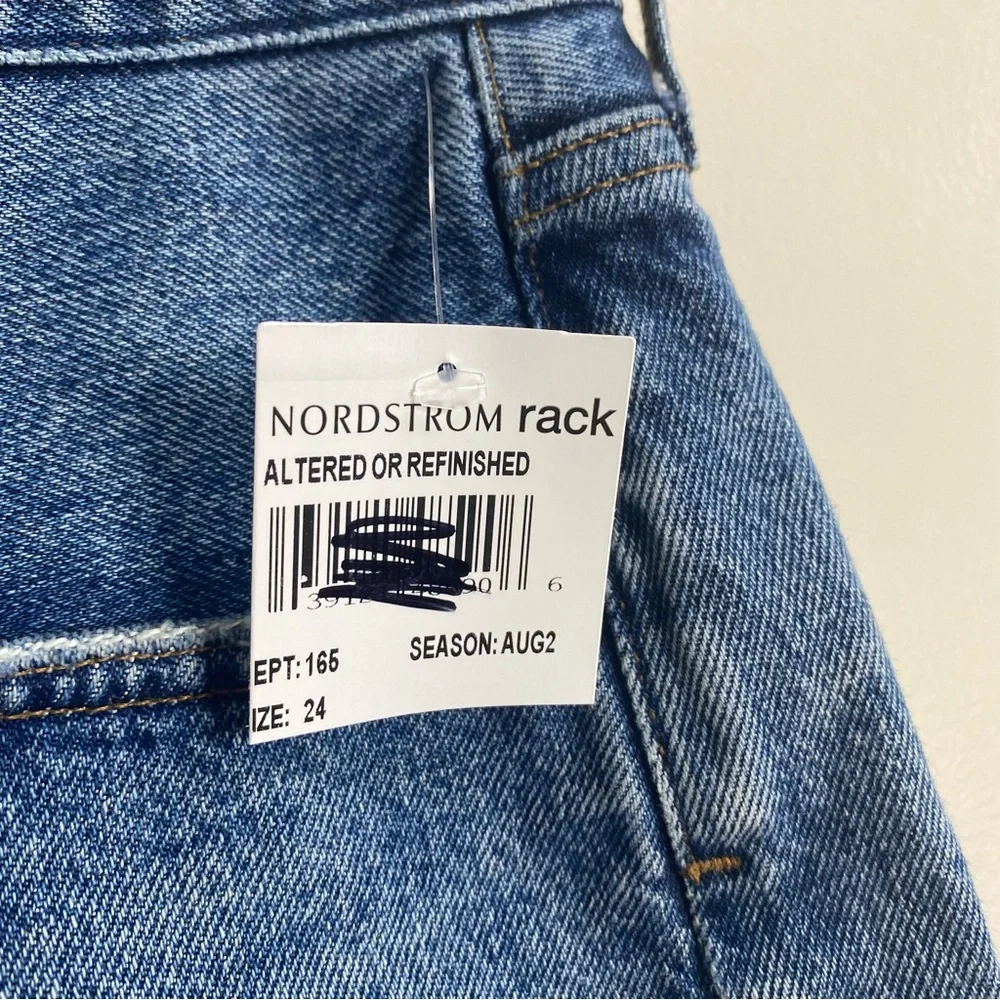 AGOLDE Lowkey Parker Organic Cotton Cutoff Denim Shorts Size 30